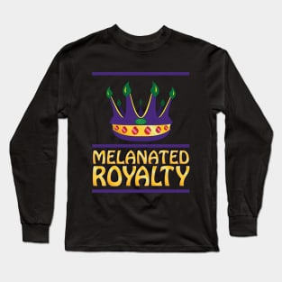 Melanated Royalty Long Sleeve T-Shirt